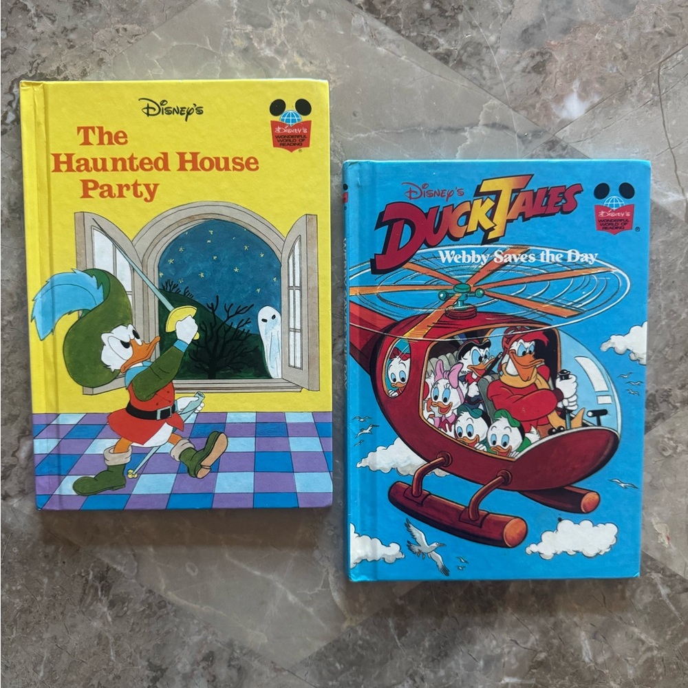 Disney Press set of 2 Donald Duck titles, Copy-write 1981 & 1988